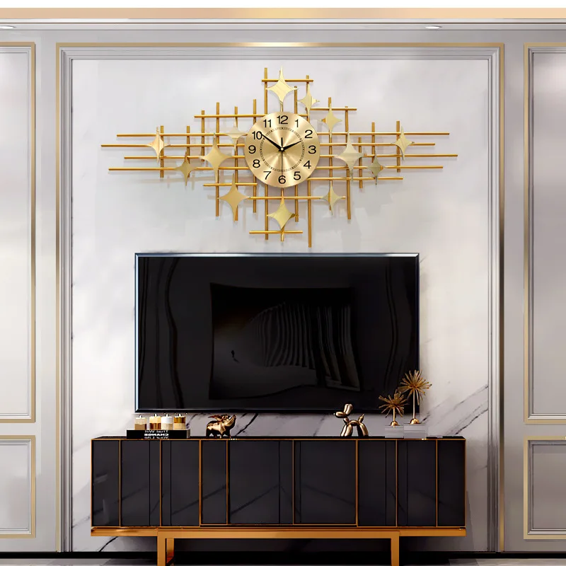

Clock decoration wall clock living room clock home fashion personality creative table wall mute Nordic luxury postmodern