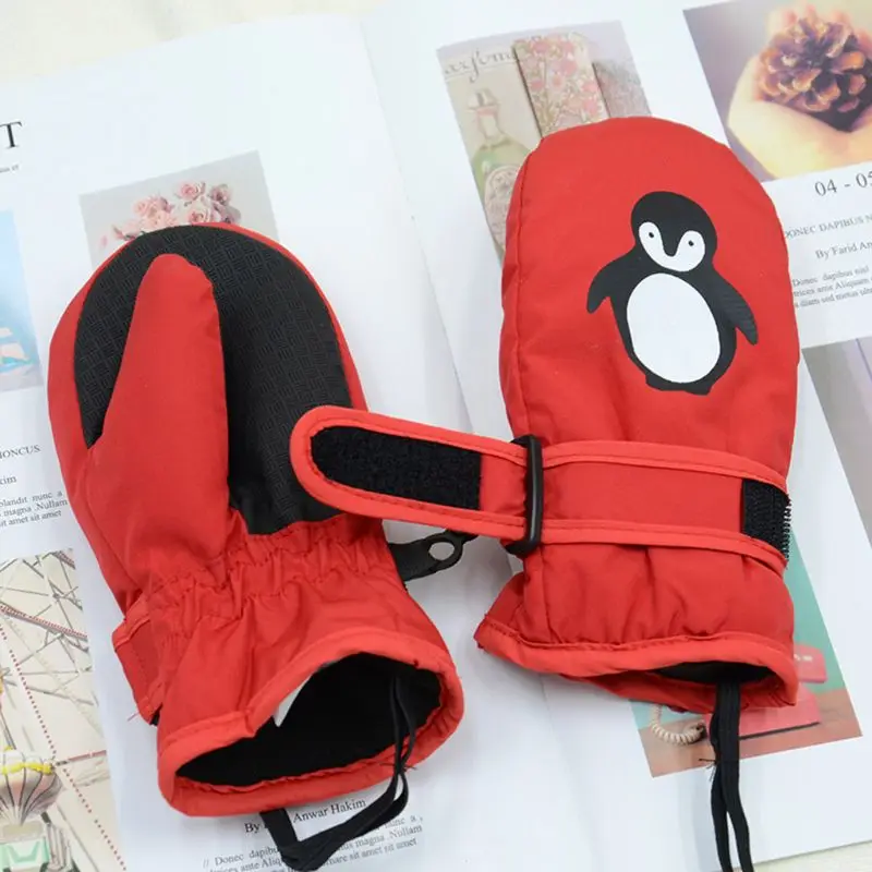 Легкие и тонкие Детские Водонепроницаемые Нескользящие теплые перчатки с