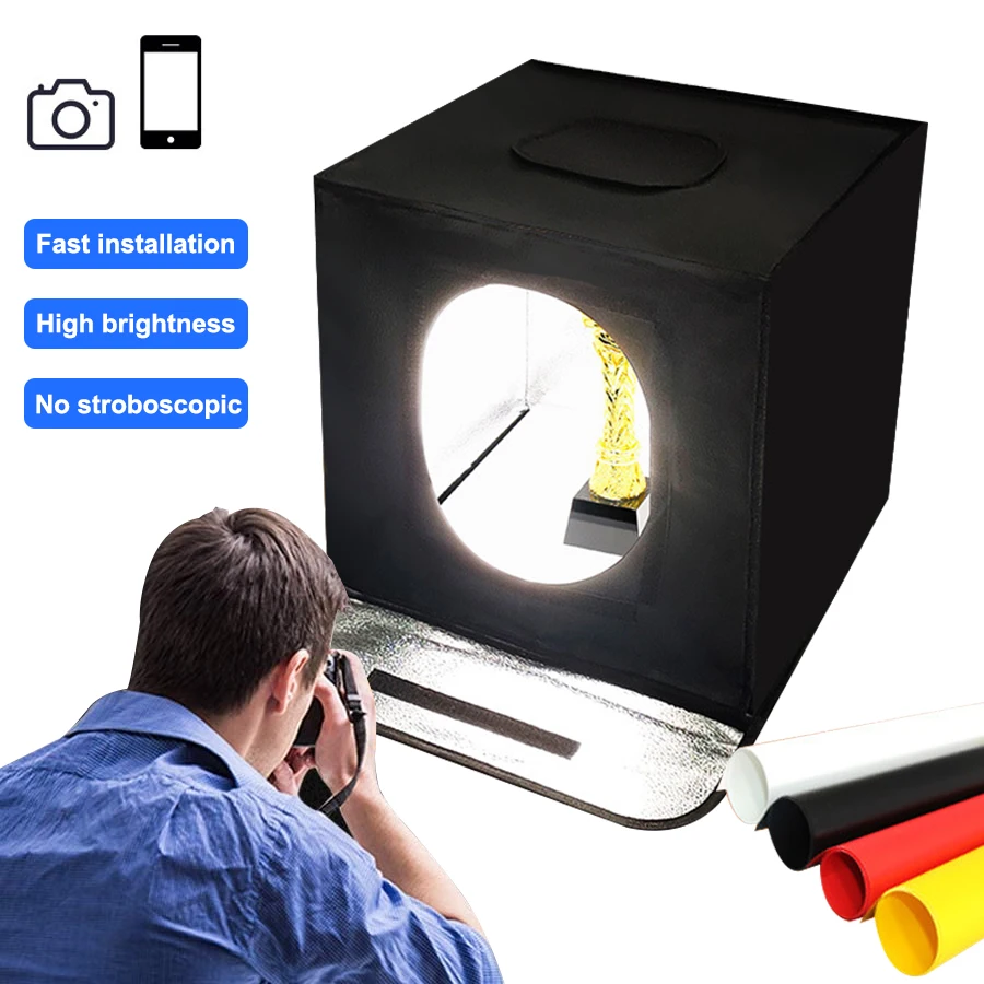 Софтбокс 40 см 60 для фотосъемки фон фотостудии лайтбокс Профессиональный