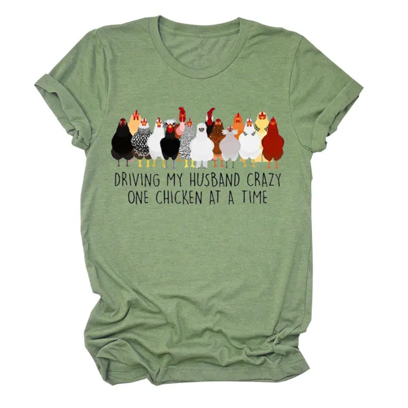 Женская забавная футболка с цветочным принтом в виде цыпленка хипстерская