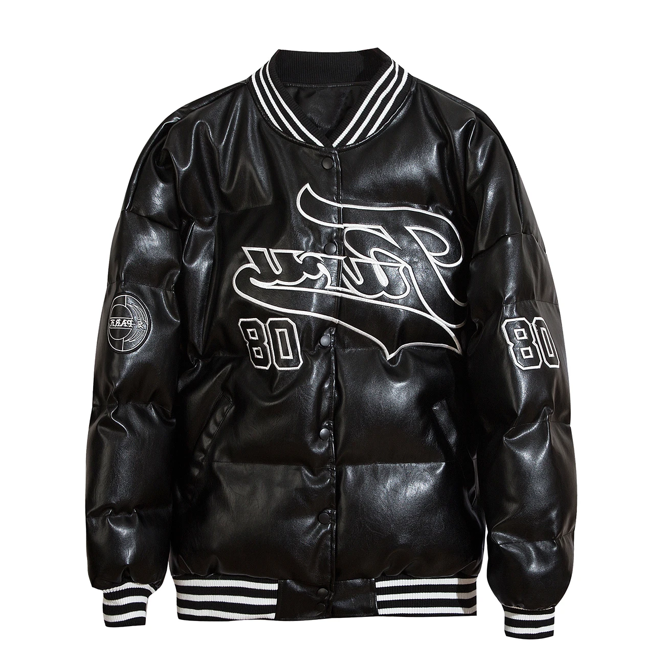 

Hip Hop Thick Parka Men Streetwear Harajuku Embroidery Punk Rock Winter Padded Jacket Coat Warm Outwear