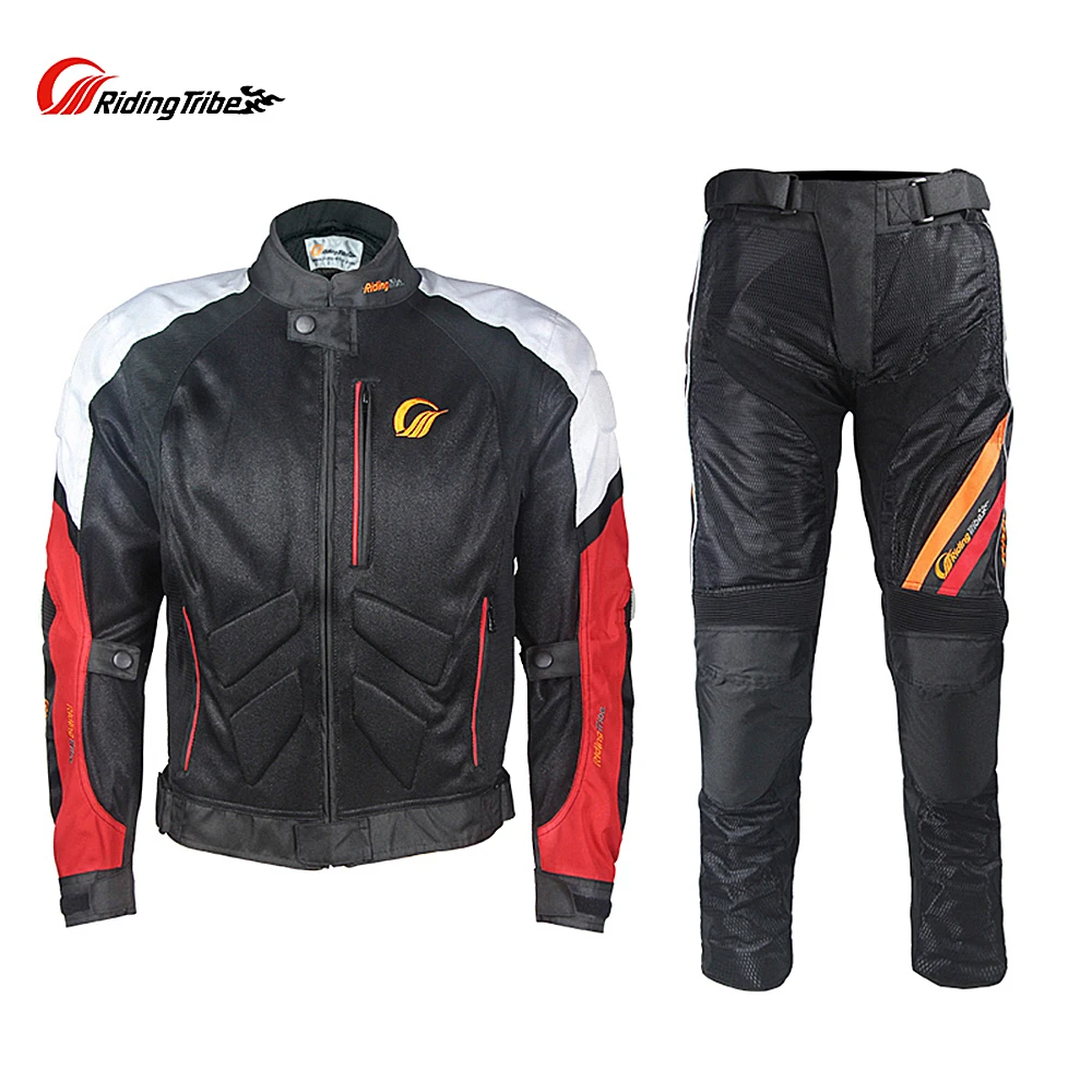 

Men's Motorcycle Jacket Racing Clothes Motocross Armor Protection Guard Biker Jacket Men Trousers Motos Chaqueta Suit