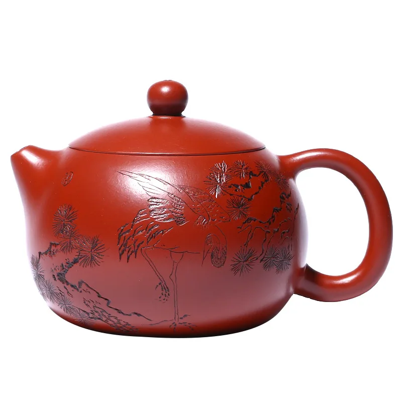 

Yixing Dahongpao purple clay pot handmade quality household tea pot gift