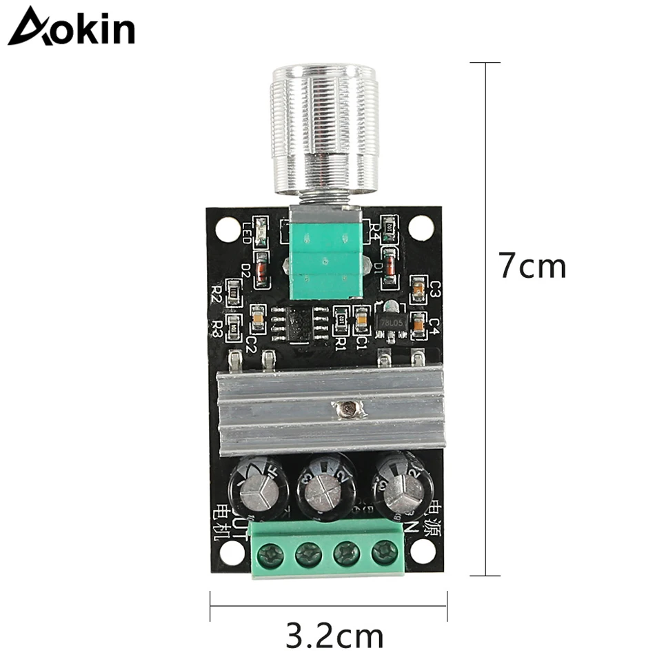 5 шт. для 3D принтера для-Arduino Стартовые наборы DC 6V 28V ШИМ контроллер скорости