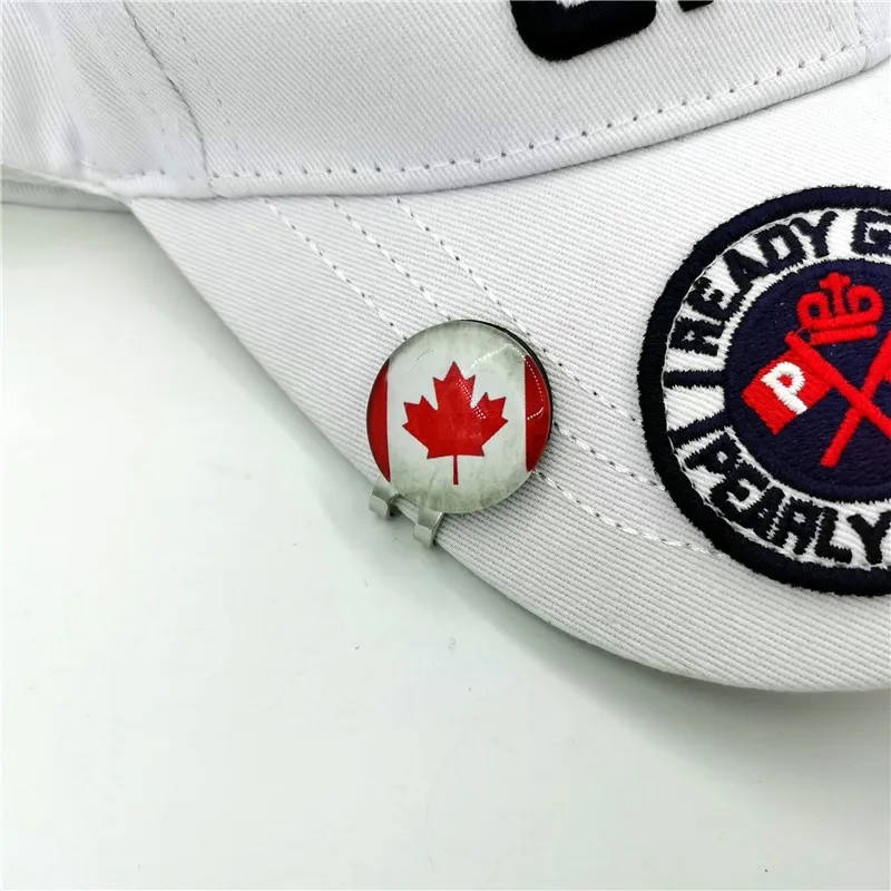 Национальный флаг маркер мяча для гольфа с магнит заколка на шляпу стране мира