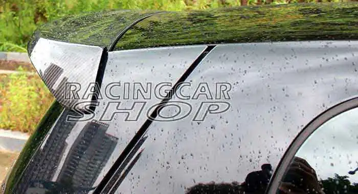 Реальные углеродного волокна задний спойлер на крыло крышу пригодный для Smart Fortwo