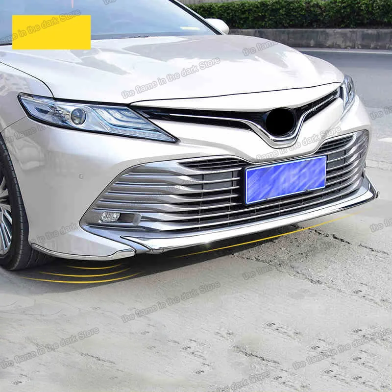 

Lsrtw2017 Car Front Bumper Trims Stainless Steel for toyota camry 2019 2020 2018 70 v70 xv70 trd accessories sport edition
