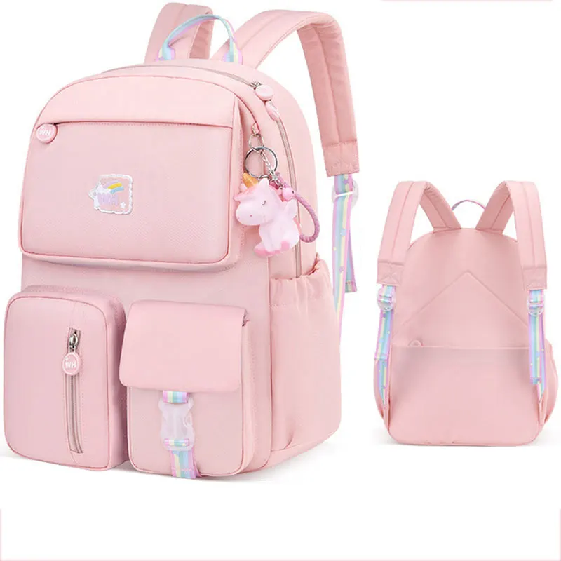 Rainbow Shoulder Strap School Bag For Teenagers Girls Children's Waterproof Backpacks Kids Schoolbags Mochilas Fashion
