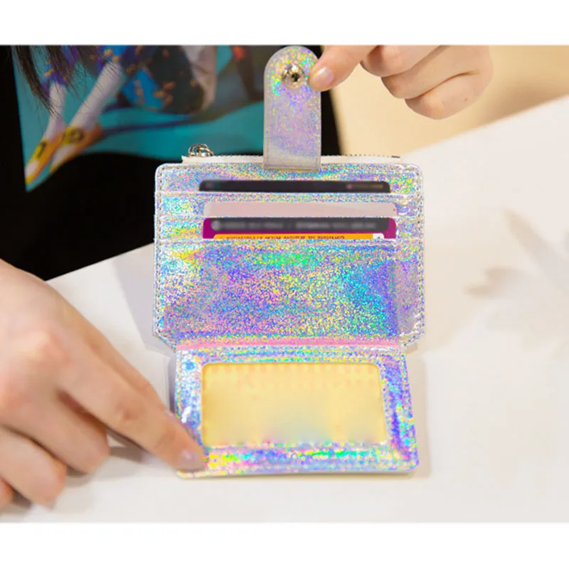 Новинка 2019 блестящий кошелек для монет Женский в стиле Харадзюку из