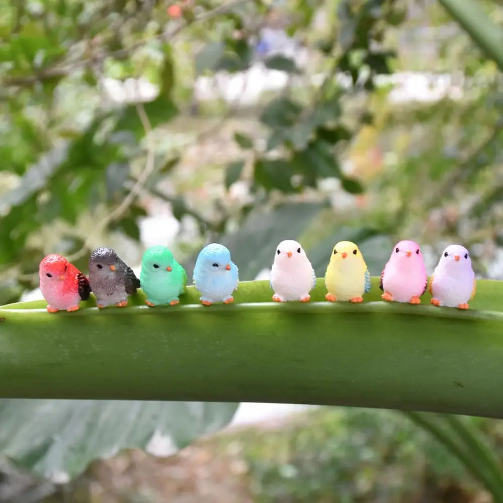 Миниатюрная Милая птица искусственная Смола микро бонсай для пейзажа аксессуары
