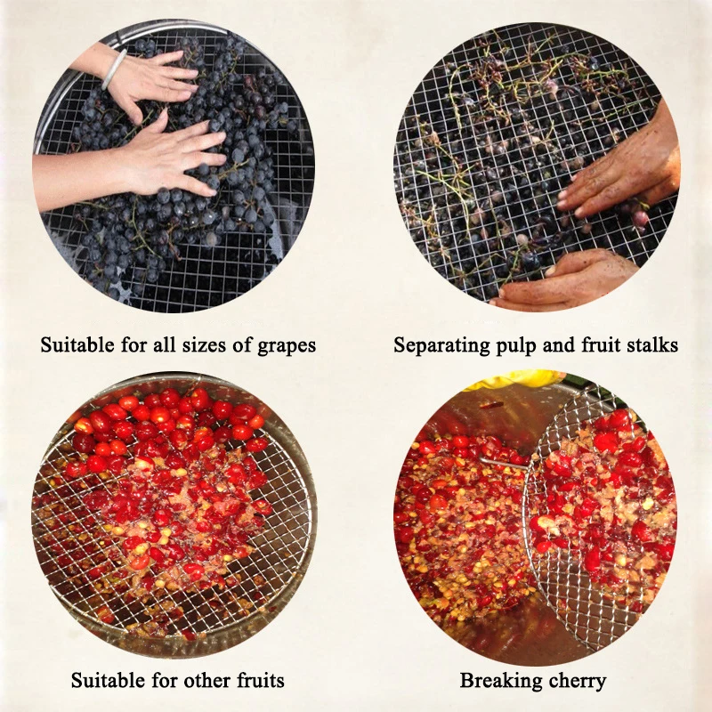 Нержавеющая сталь Фрукты Виноград дробления Чистая сетки стебель стержень для