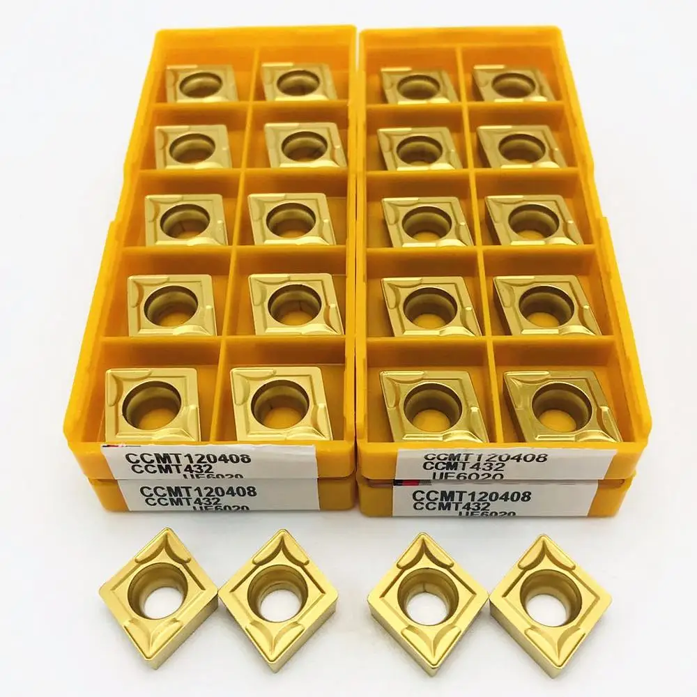 

CCMT120408 UE6020 US735 Stainless Steel Cutting Tool Carbide CCMT 120408 Lathe Tool High Quality CNC Parts Tool Turning Insert