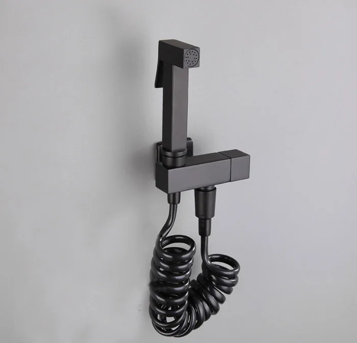 

bidet Faucets Black Bathroom Shower Tap Bidet Toilet Sprayer toilet washer muslim shower ducha higienica BD006