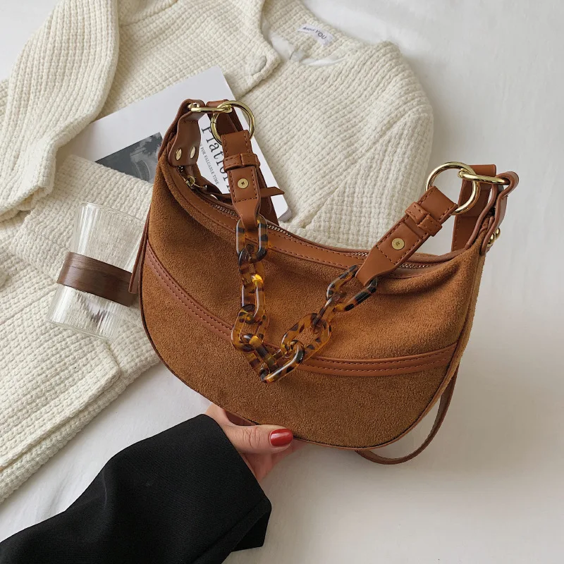 

Женская акриловая сумка на цепочке, модная сумка для подмышек, простая французская сумка, 2021