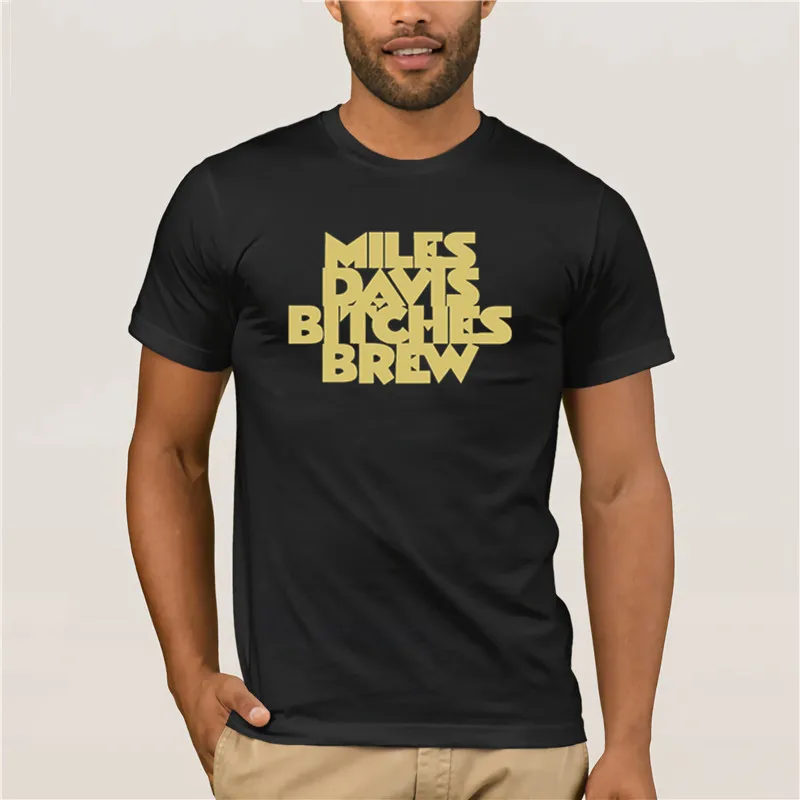 

100% Cotton MILES DAVIS T SHIRT BITCHES BREW FREE JAZZ RARE VINYL Fashion Mens Short sleeve T Shirt