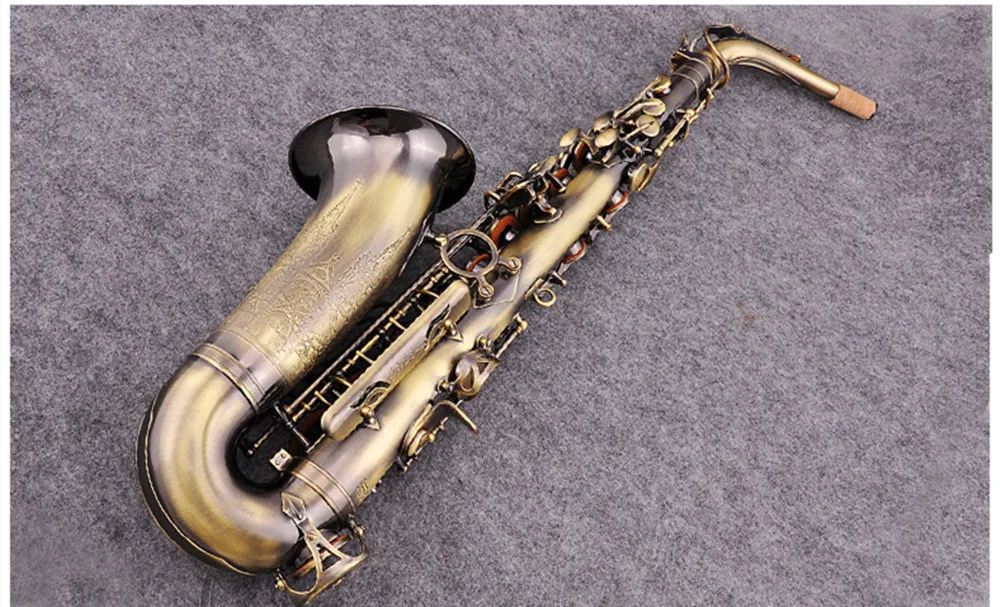 Высококачественный фирменный альт-саксофон Addie Mark VI имитация антикварной меди
