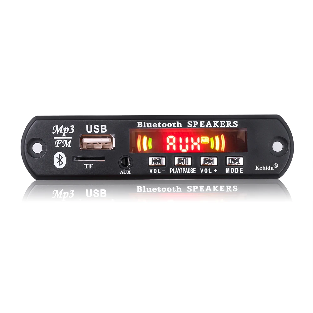 Bluetooth 5 0 MP3 декодер плата FM радио аудио модуль DC В-12 в с усилителем 6 Вт для