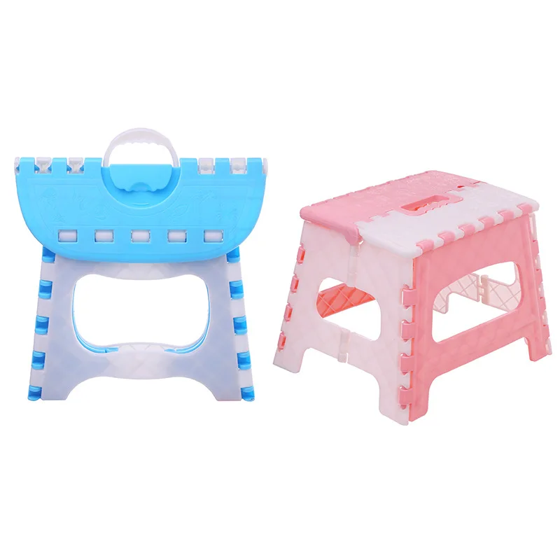 

Portable Plastic Folding Stool Multi Purpose Cartoon Children's Stool Stepstool Outdoor Hiking Fishing Foldable Stool Chair WF
