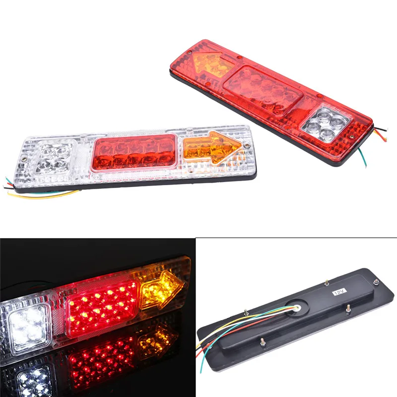 

LED Tail Light Car Truck Trailer Stop Rear Reverse Turn Indicator Lamp New Arrival 1x 12V 19