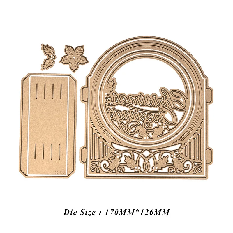 

metal cutting Christmas scene 3D frame crapbook paper craft knife mould blade punch stencils dies