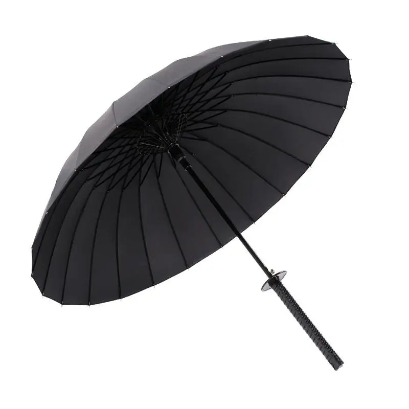 

Creative Automatic Umbrella Katana Long Handle Umbrella for Man Samurai Sword Japanese Umbrella Straight Big Umbrellas