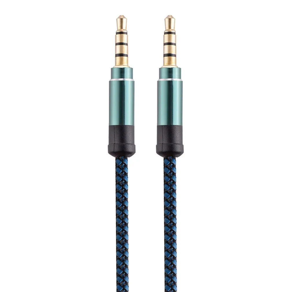 

1.5m/3-m 3.5mm AUX Cable Audio Cable 3.5mm Jacks Speaker Cable Round Flat Braided Wire Cord Audio Data Cable For Phone Earphone