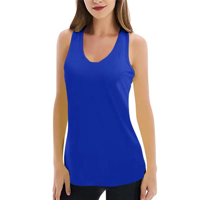 Женская спортивная майка для йоги быстросохнущая рубашка свободная Спортивная