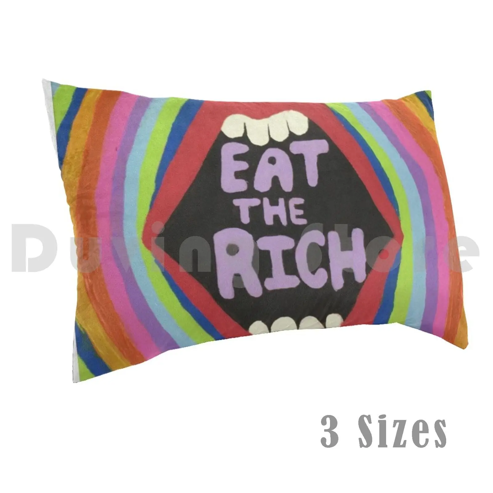 

Чехол с подушкой Eat The Rich, 20x30 дюймов, Eat The Rich Rainbow, с красочным ртом