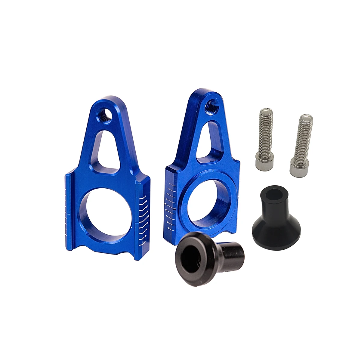 

CNC Aluminum Rear Chain Adjuster Axle Blocks Wth Bike Stand For CRF CR125 250R CRF250R 250X 450R 450X Dirt Bike Motocross