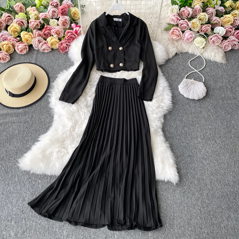 Женский комплект из 2 предметов Gagarich плиссированная юбка элегантный стильный