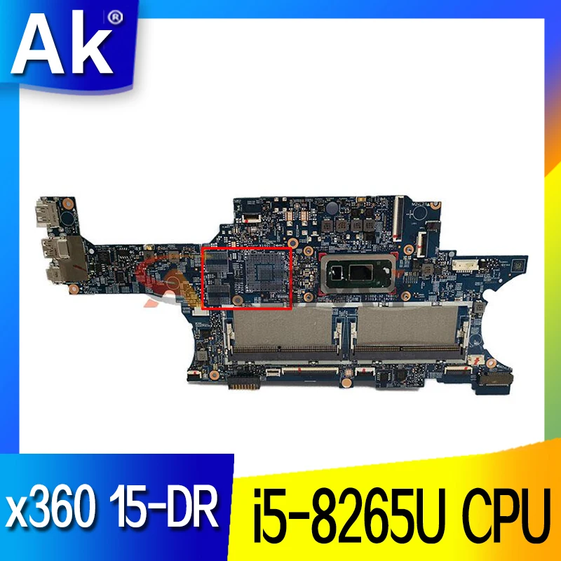 

Akemy L53569-601 18748-1 original motherboard SREJQ i5-8265U CPU GM For HP ENVY X360 15-DR 15T-DR laptop motherboard mainboard