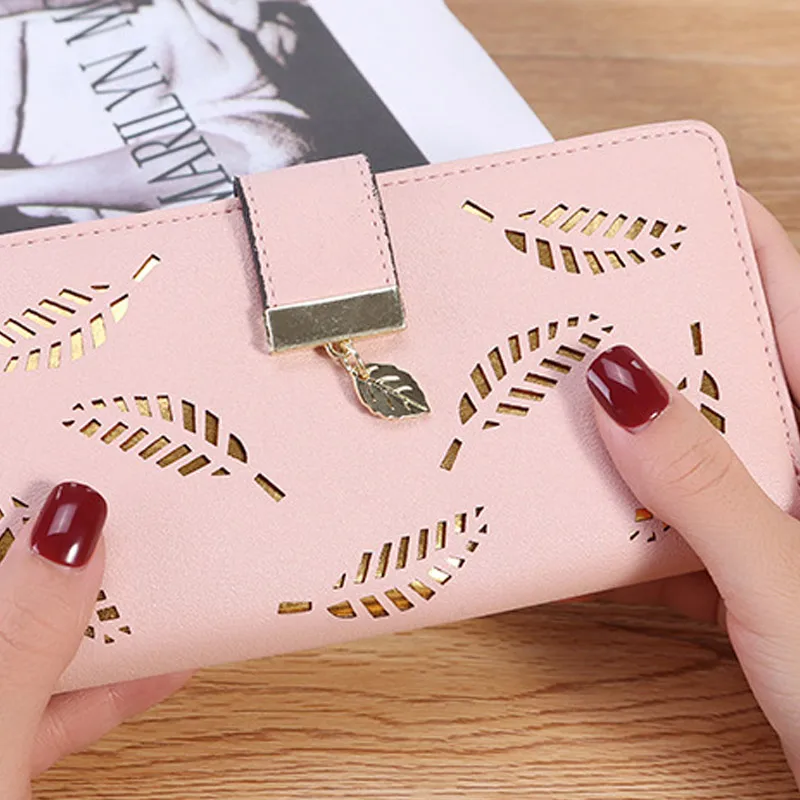 Новое поступление женский кошелек RFID Блокировка скраб кожа мульти держатель для