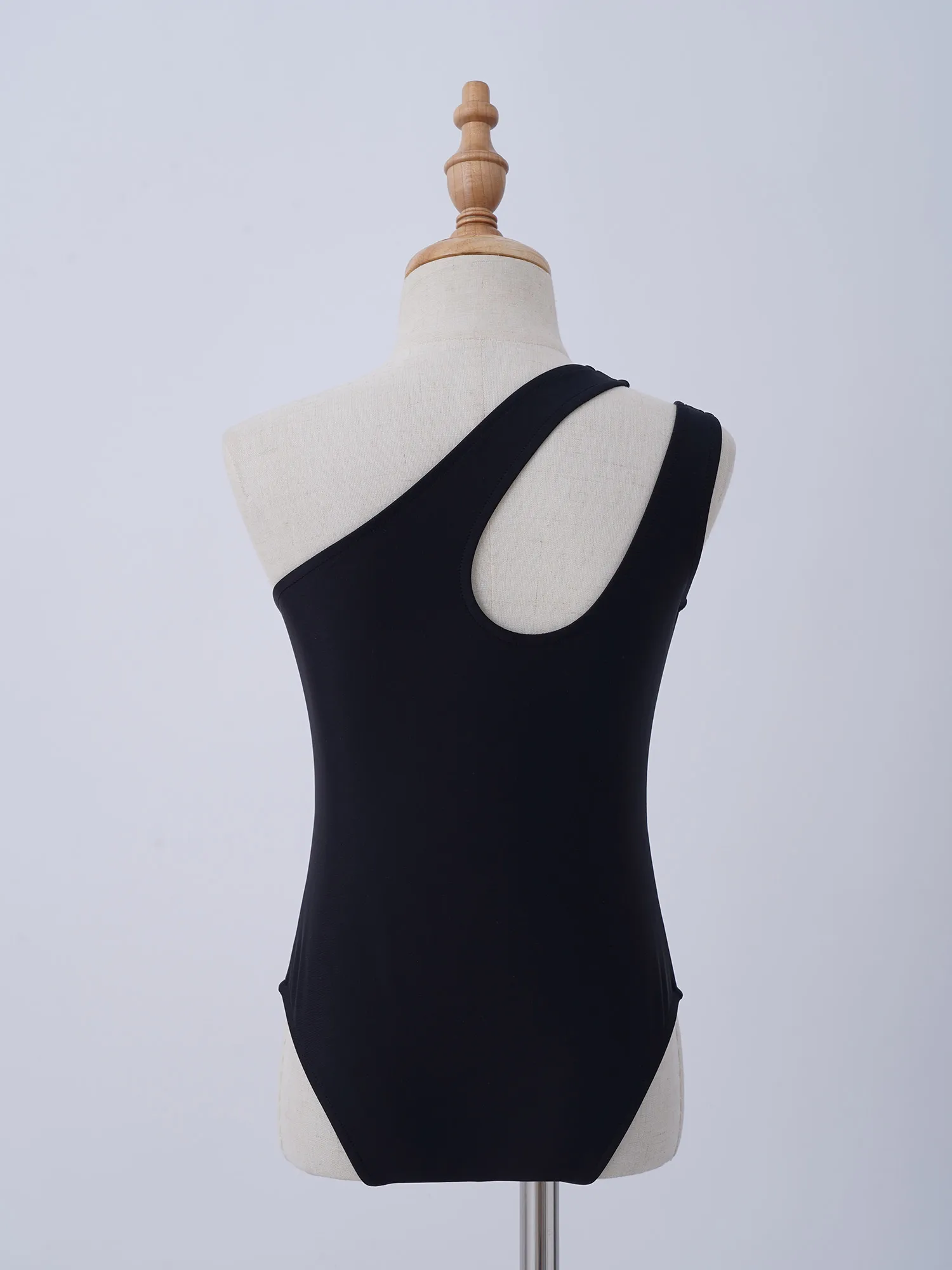 

Black Kids Girls One-piece Swimwear Beachwear Sleeveless Pure Color Swimming Jumpsuit Bodysuit Beach Pool Bathing Suits Swimsuit