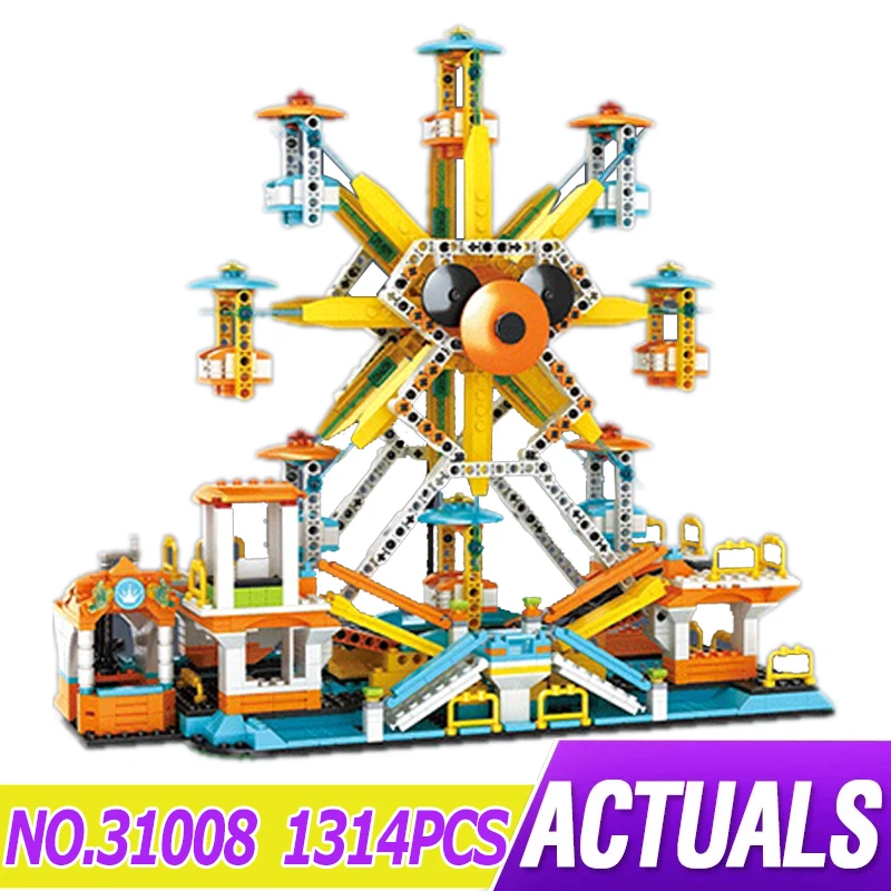 

New MOC Ferris Wheel Compatible 31119 Model 1314PCS Building Blocks Bricks Eduactional Puzzle Toy For Child Christmas Gift