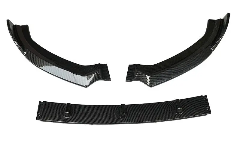

ABS PAINT CARBON FIBER FRONT BUMPER SPOILER LIP SPLITTERS WIND KNFE COVER For Audi A3 S3 RS3 Sline 2017 2018 2019 2020