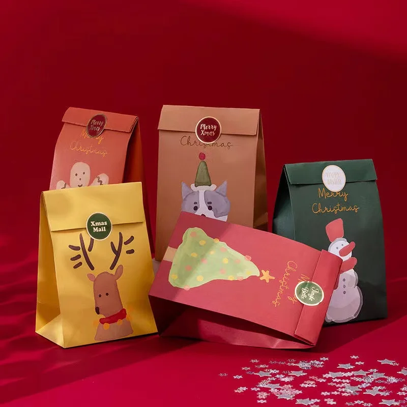 

3 шт., бумажные пакеты для подарков на Рождество