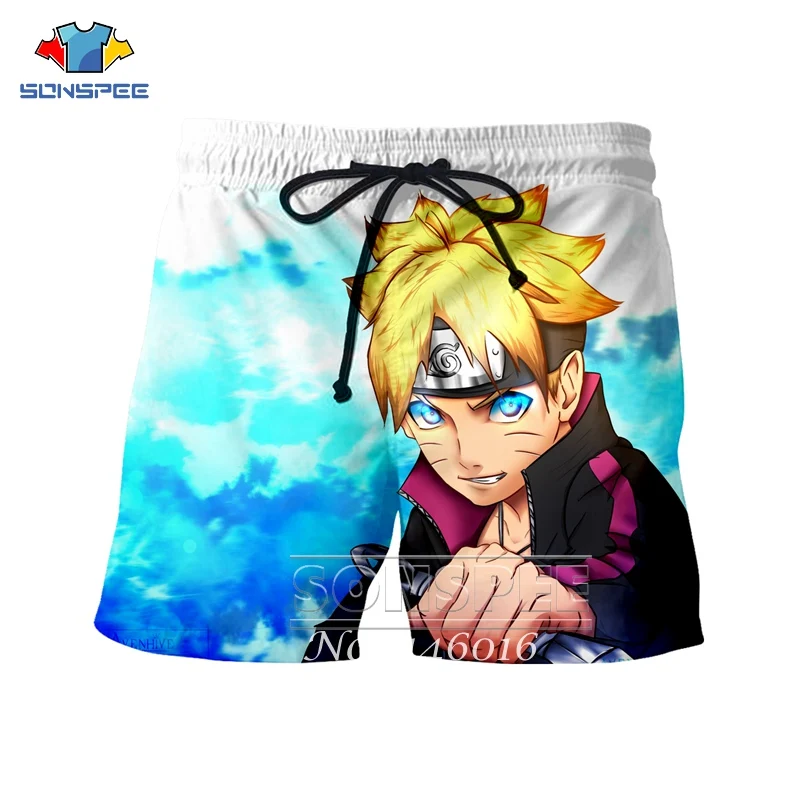 SONSPE/забавная футболка в стиле Харадзюку С 3D принтом аниме BORUTO Модная толстовка