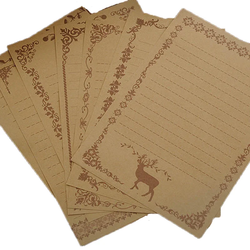 24 листа/набор бумага для письма в европейском винтажном стиле|Бумага писем| |