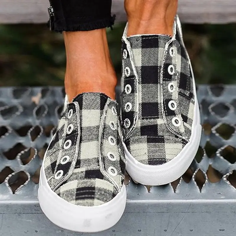 Женская летняя обувь на плоской подошве повседневная без застежки Обувь размера