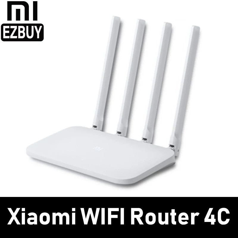 Xiaomi Mi Wi-Fi роутер 4C Smart APP управление 64 ram 802,11 b/g/n 2,4G 300 Мбит/с 4 антенны беспроводные роутеры повторитель