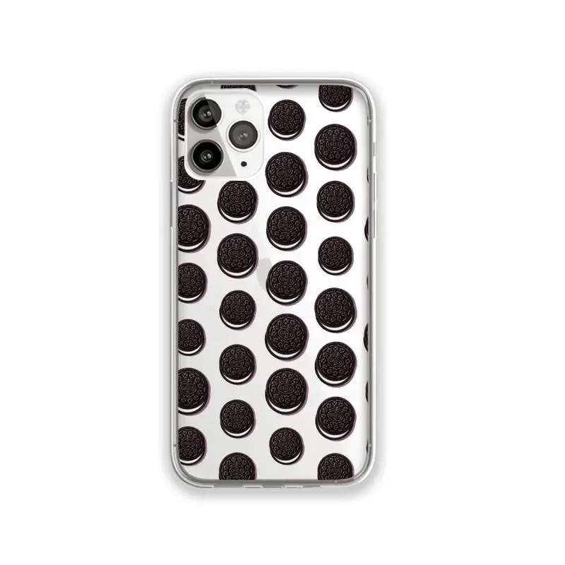 

Hot Oreo Snickers Phone Case Transparent for iPhone 11 12 mini pro XS MAX 8 7 6 6S Plus X 5S SE 2020 XR