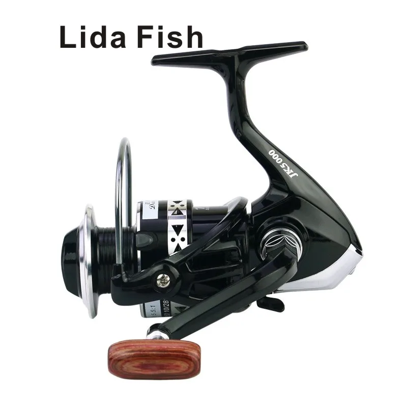 

Lida Fish Brand Black Silver JK Series Metal Head Cup, Full Metal Wire Cup, Right and Left Interchangeable Fishing reel
