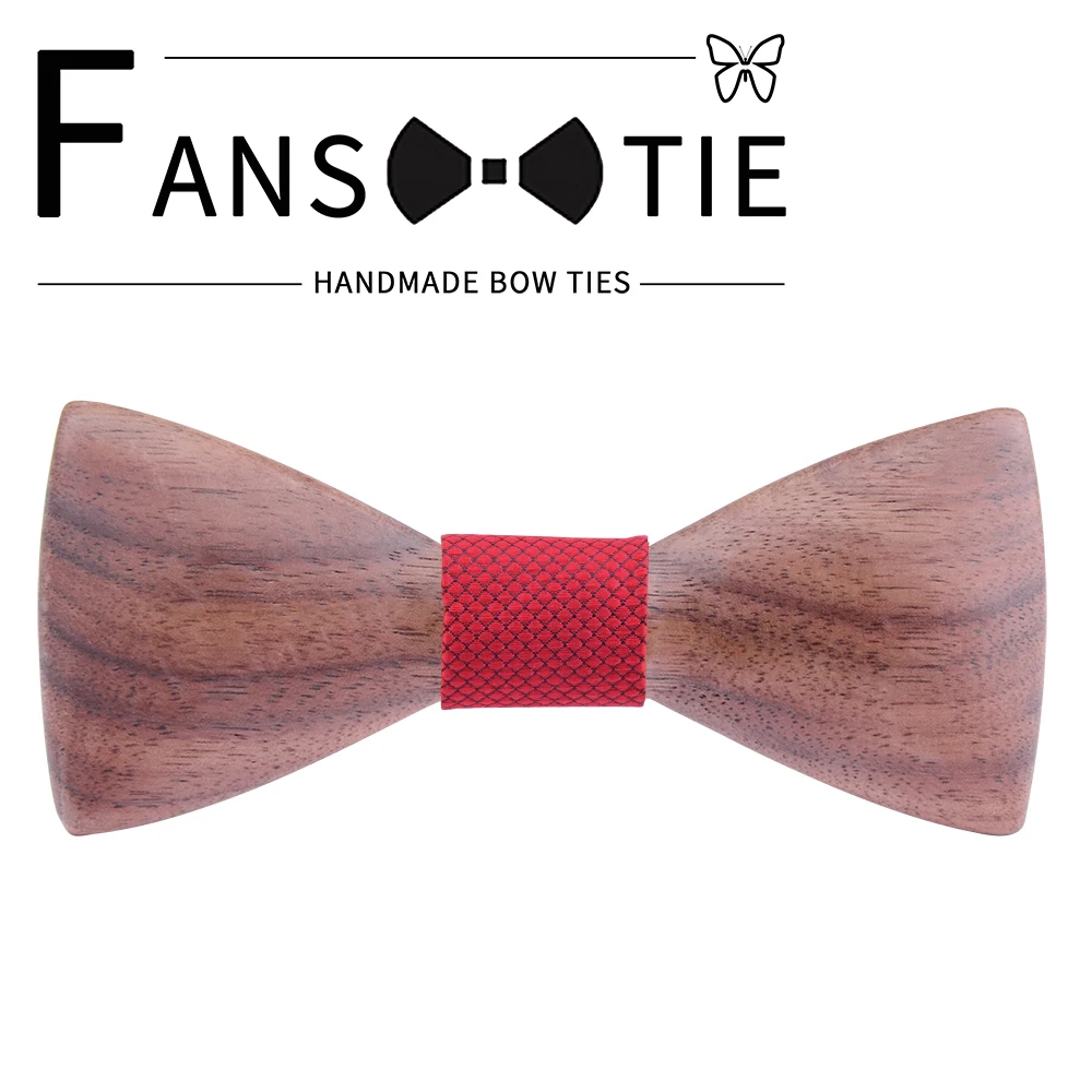 3D Мужской деревянный галстук бабочка красный Bule плед Пейсли шейный для мужчин