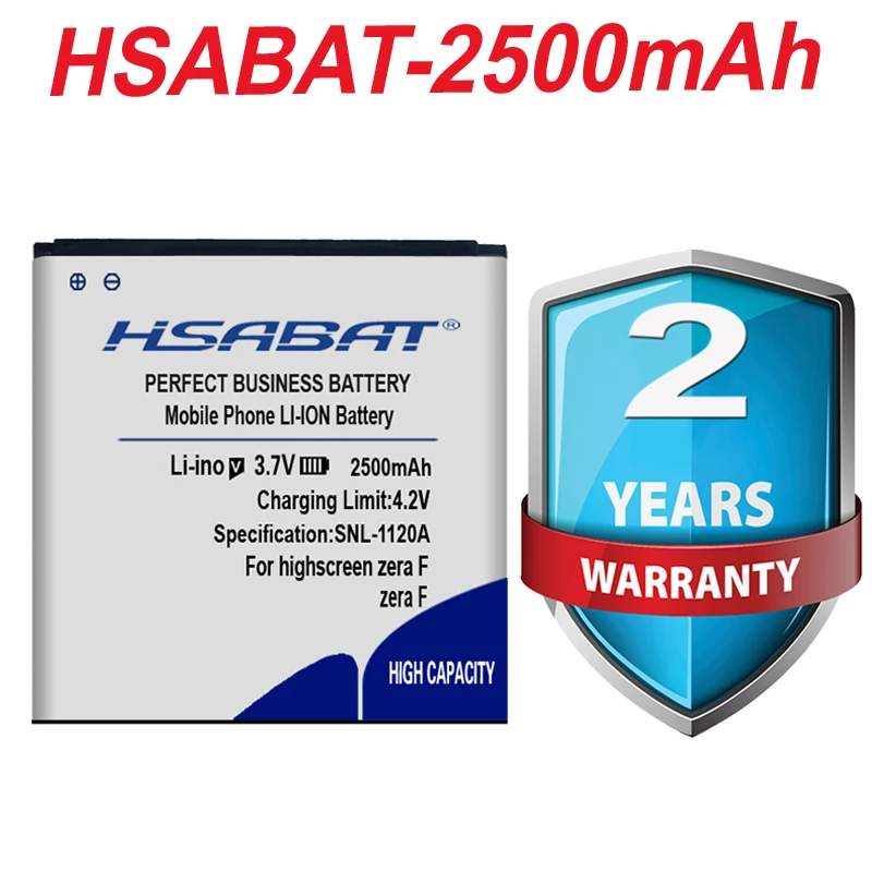 Аккумулятор HSABAT 2500 мАч для highscreen zera F rev.s | Мобильные телефоны и аксессуары