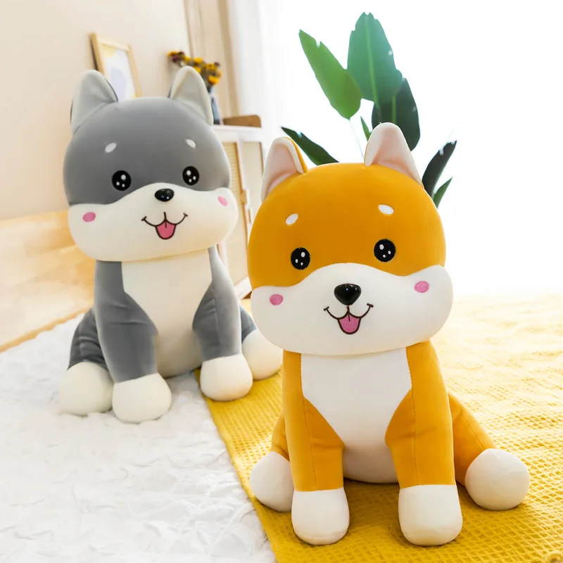 

Creative Sitting Husky Dog Plush Soft Stuffed Animals Pillow Girls Kids Friends Nice Birthday Wedding Sofa Decoration Gifts