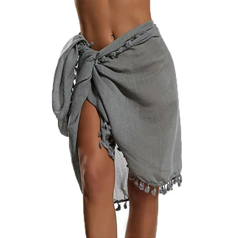 2019 Женская одежда для плавания накидка на бикини шифоновый прозрачный купальный