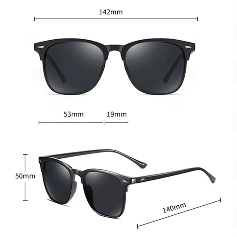

New Polarized Sunglasses Classic Vintage Men Sunglasses Anti-Reflective Mirror Men Out Door Sun Glasses Fashion Glasses Uv400