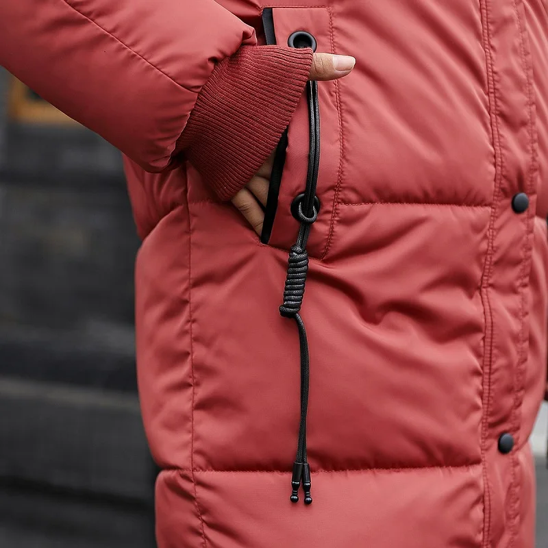 Зимняя куртка LUZUZI 2019 женское теплое пальто с капюшоном Женская Повседневная