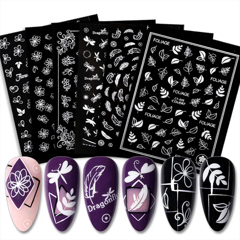 1 sheet Glow in the Dark Lovely Nail Art Water Transfer Stickers Decals Decoration Butterfly Design Luminous Decorations | Красота и