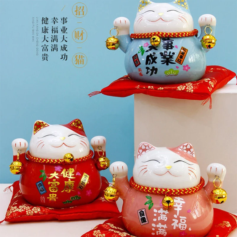 Маленький настольный шкаф для вина Lucky Cat подарок на день рождения украшения